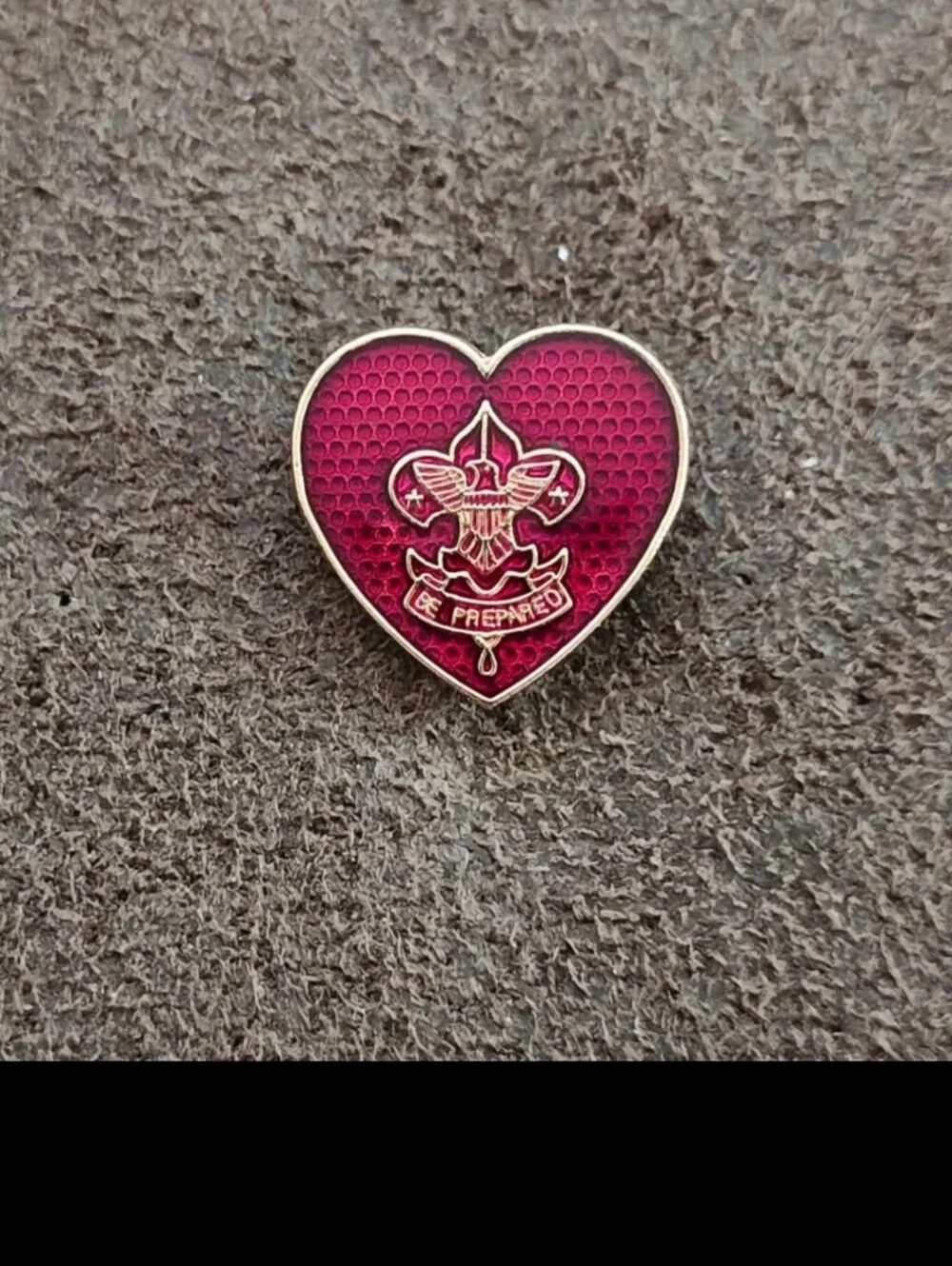 1950s Boy Scouts of America (BSA) Life Scout Rank Parent Gold Tone Enamel  Pin.